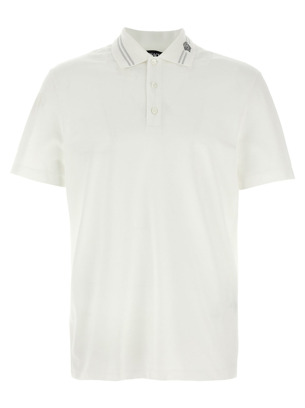 White Cotton Polo Shirt mens luxury fashion - Mens Edit
