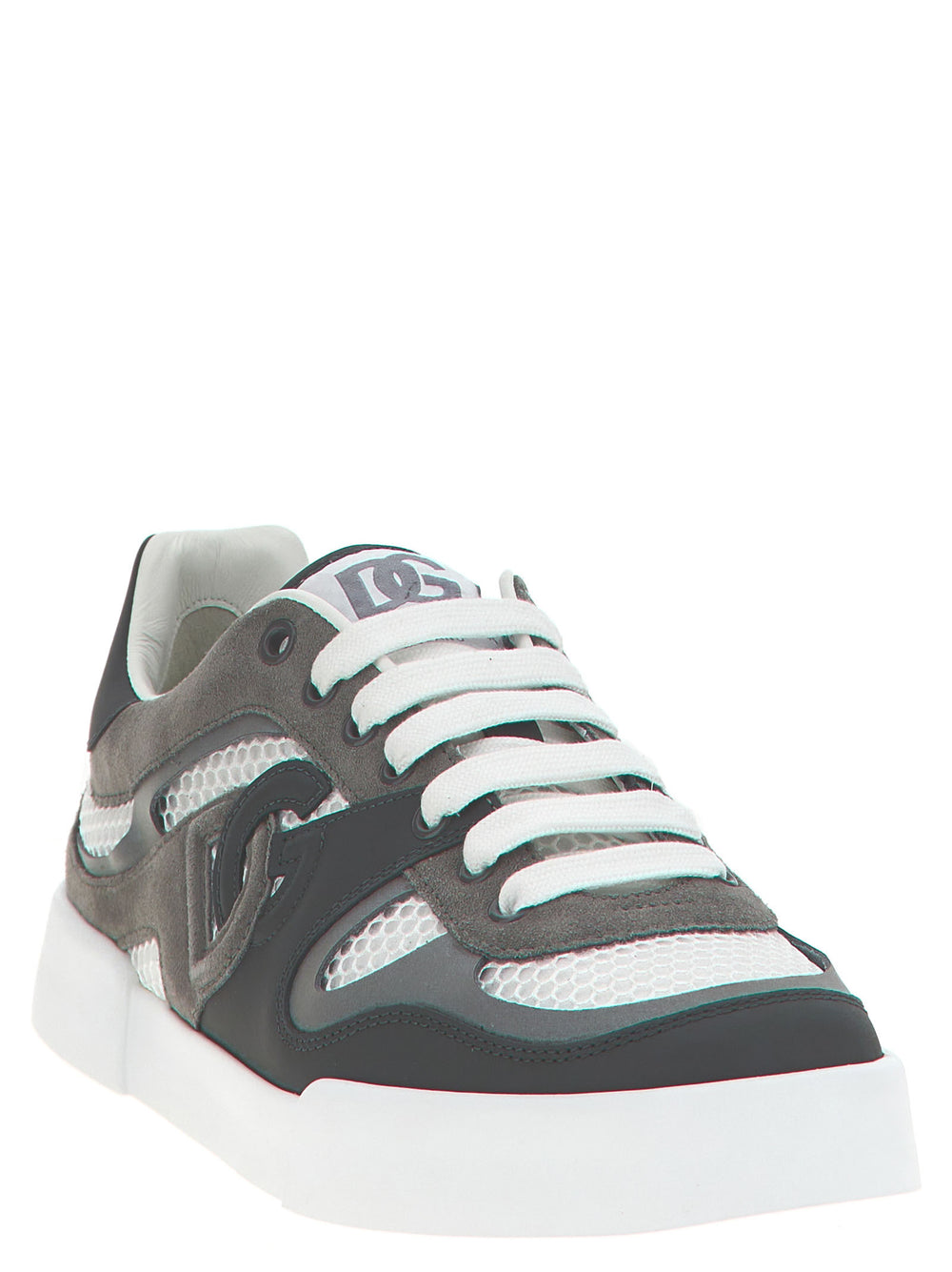Gray Calfskin Athletic Sneakers