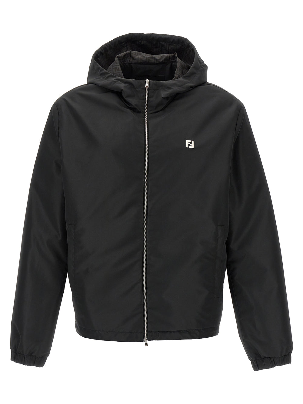 Fendi 100% Polyester Shell Jacket in Black