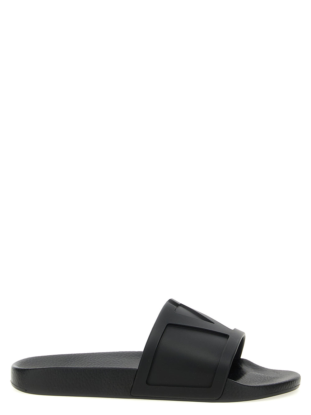Valentino Garavani Rubber Slides in Black