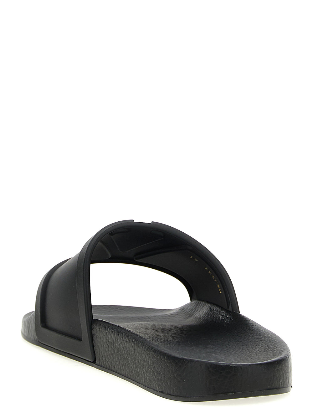 Valentino Garavani Rubber Slides in Black