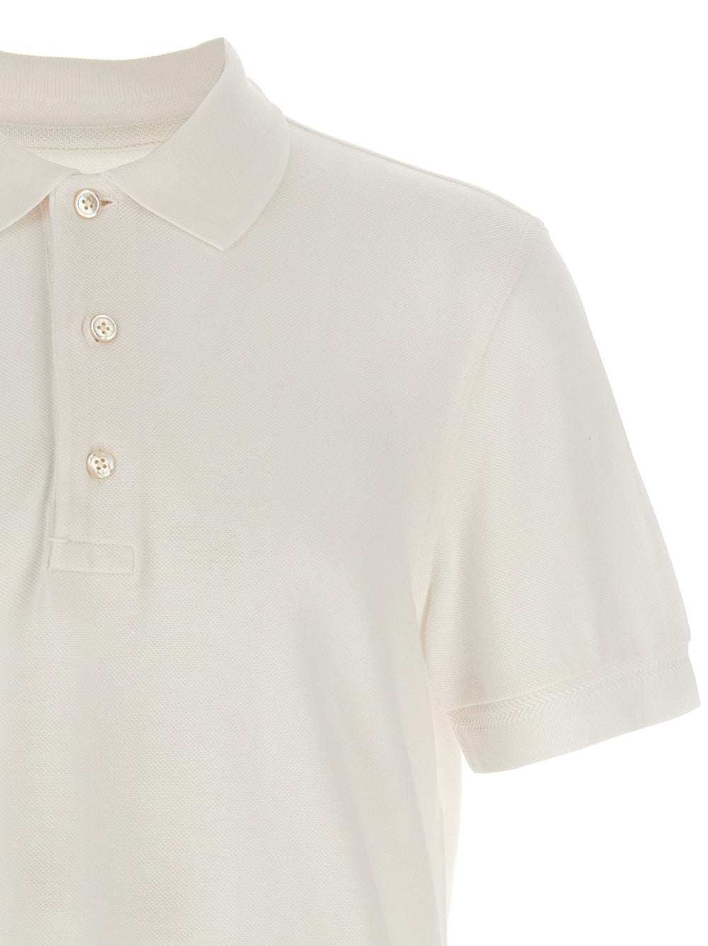 Tom Ford Lyocell Polo Shirt in White