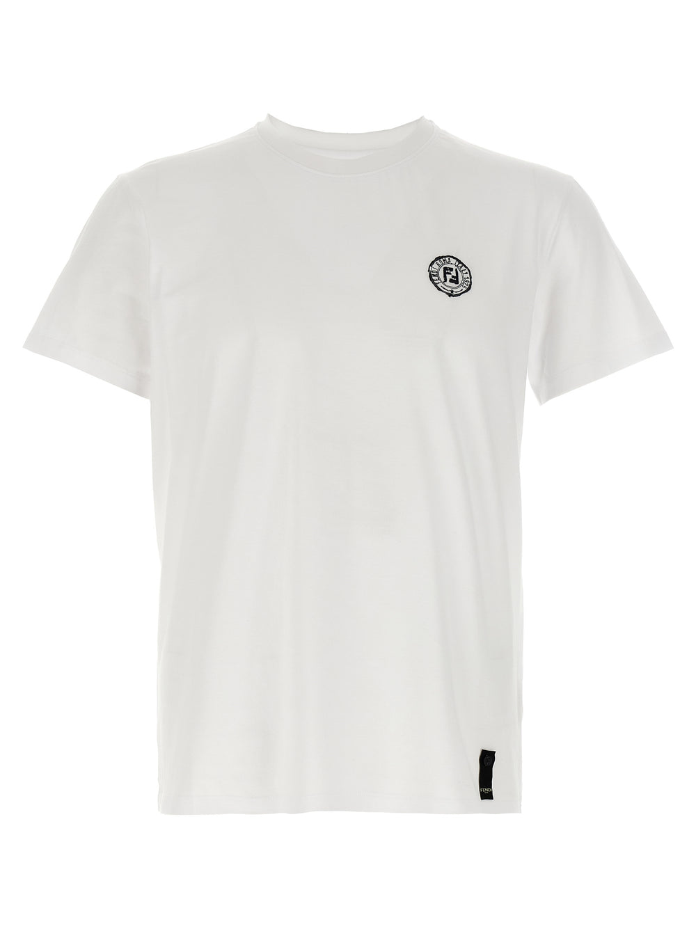 Fendi 100% Cotton T-Shirt in White