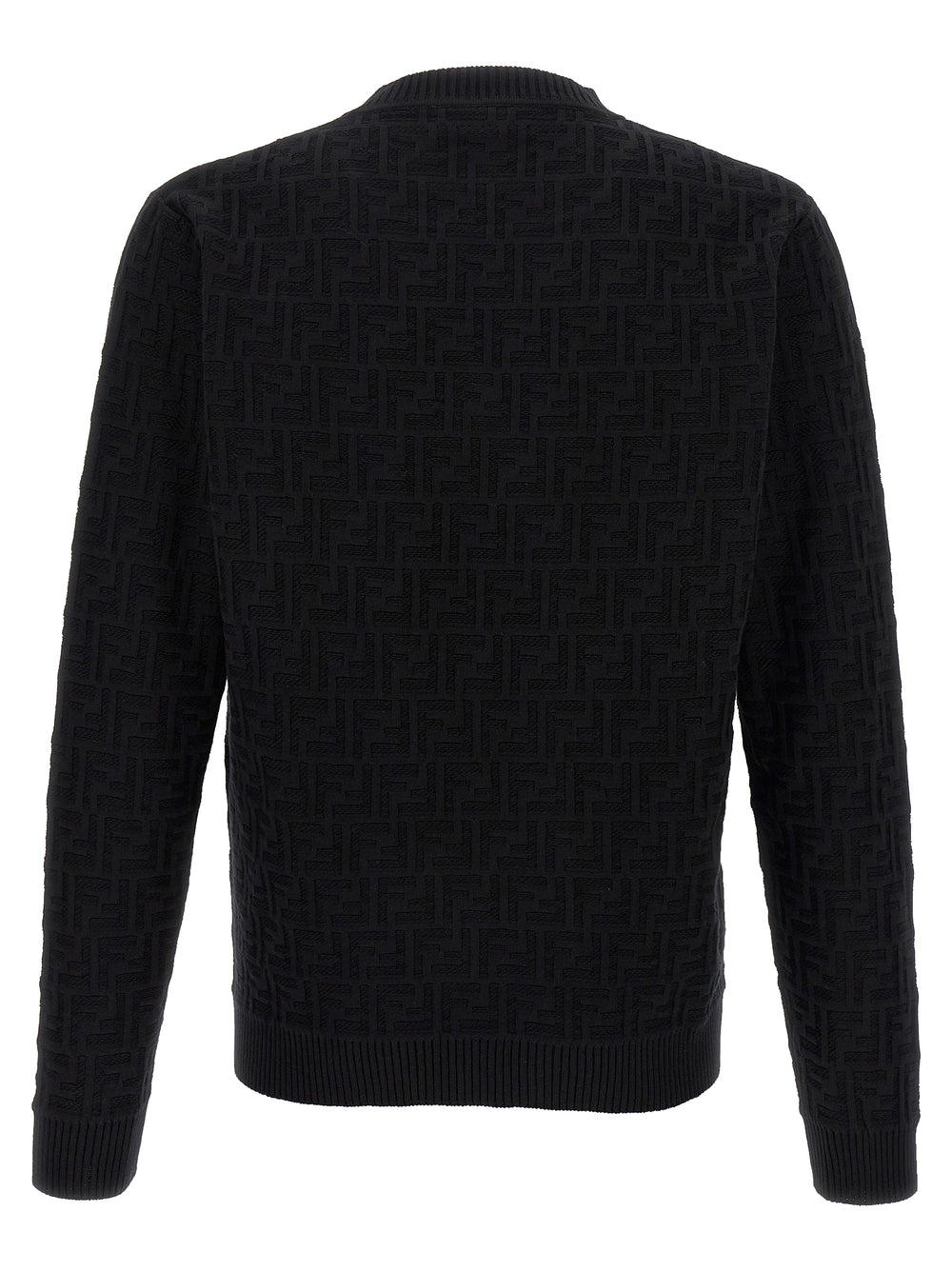 Fendi Βαμβακερή Ζακέτα FF Jacquard σε Μαύρο