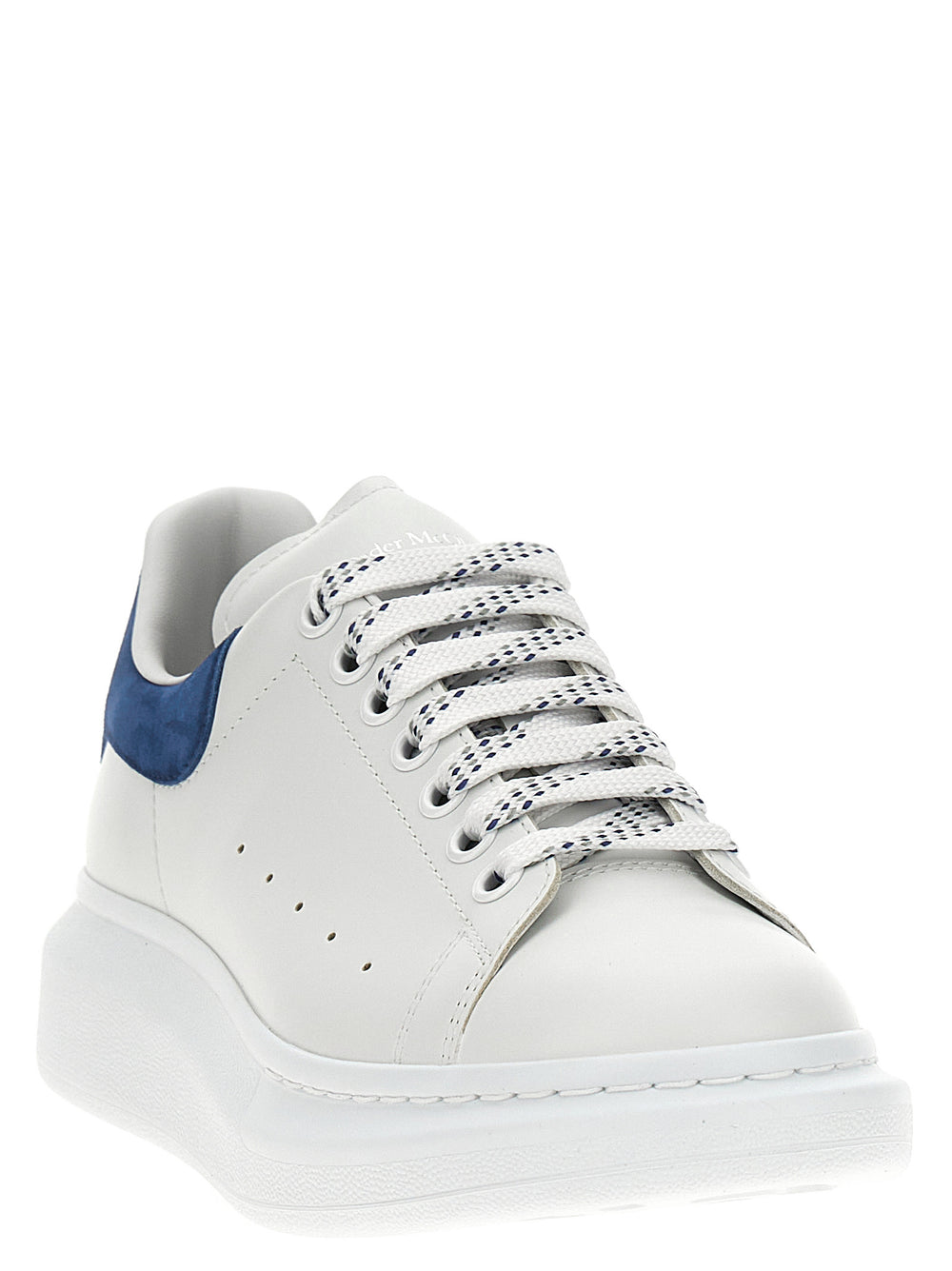 Blue Calfskin Chunky Sneakers
