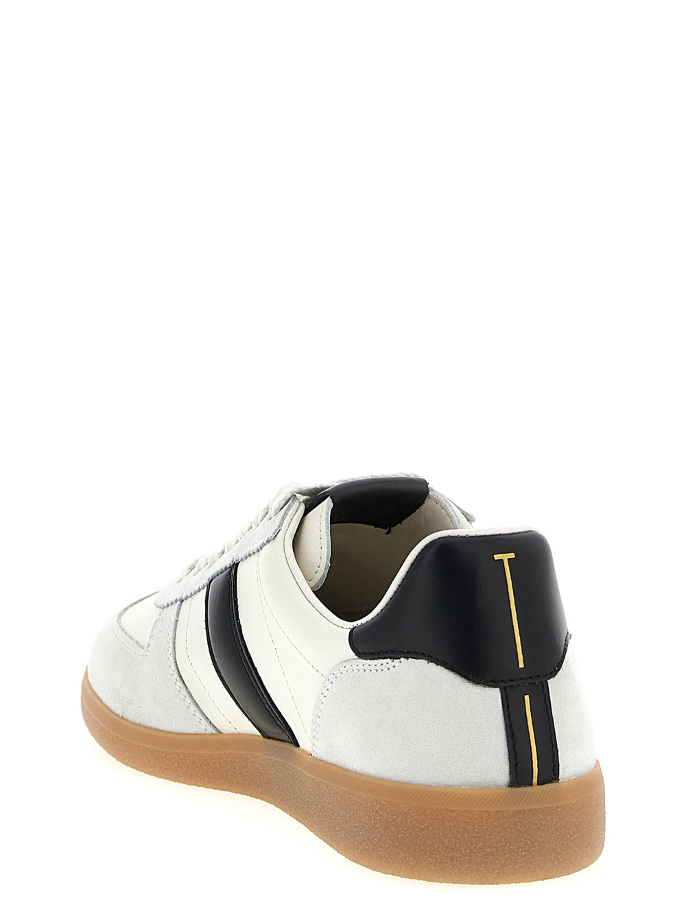 Tom Ford Δίχρωμα Sneakers από Δέρμα Μοσχαριού σε Λευκό και Μαύρο