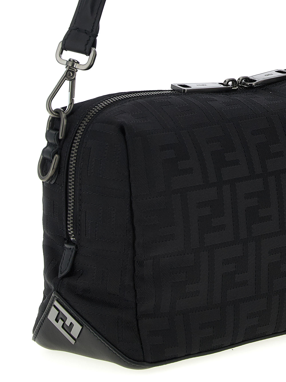 Black Polyamide Shoulder Bag