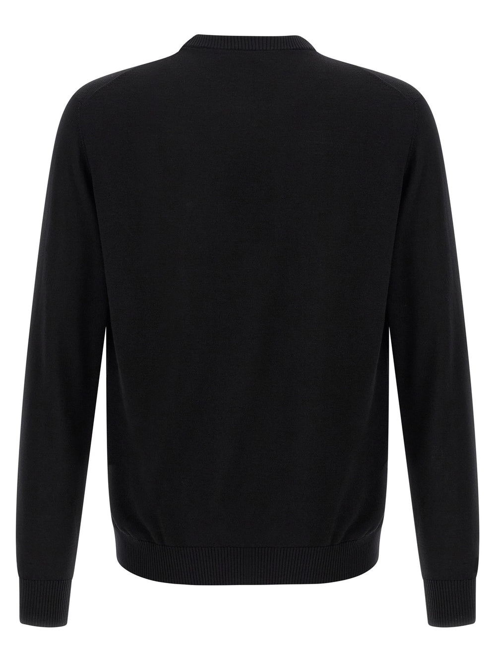 Black Virgin Wool Cardigan