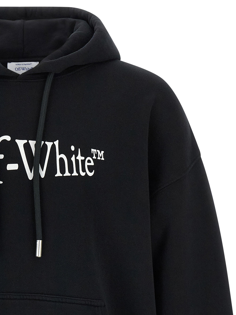 Off-White Βαμβακερό Φούτερ Δίχρωμο σε Λευκό και Μαύρο