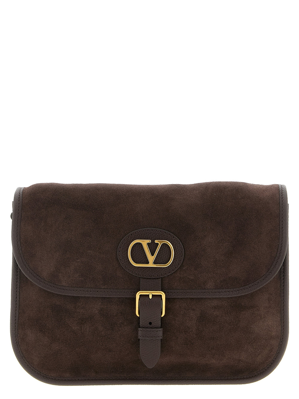 Valentino Garavani 'Antibes' Suede Crossbody Bag in Brown