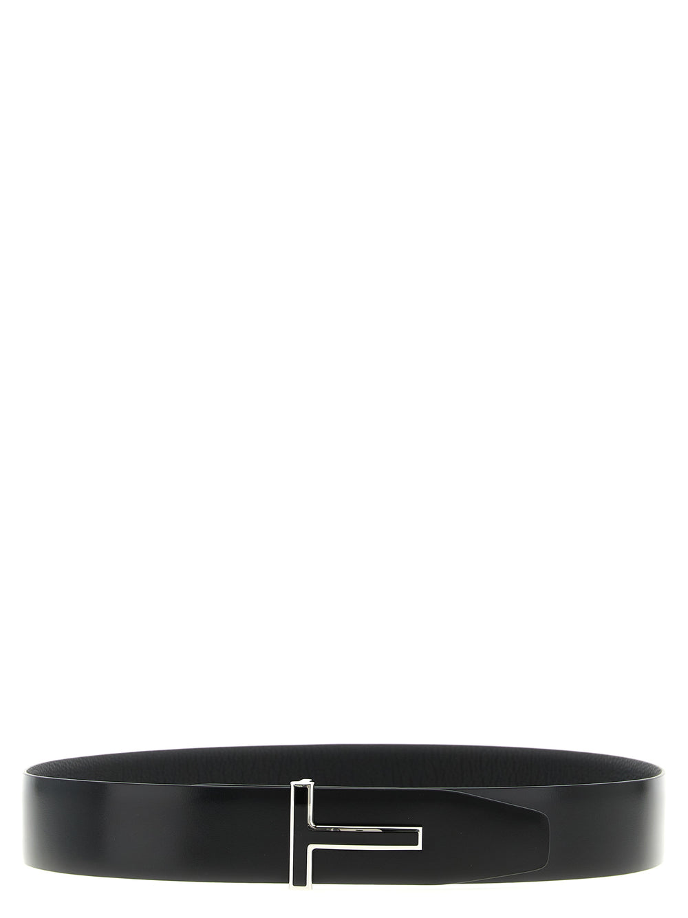 Tom Ford Calfskin Leather Belt in Black