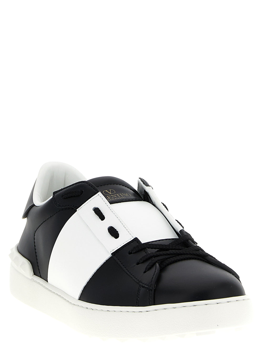 Valentino Garavani Calfskin Sneakers in White and Black