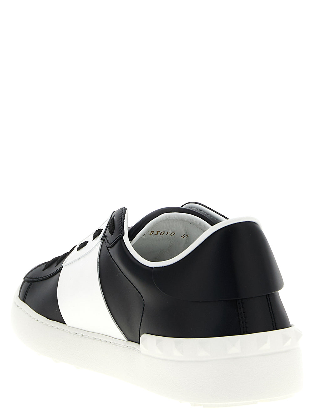 Valentino Garavani Calfskin Sneakers in White and Black
