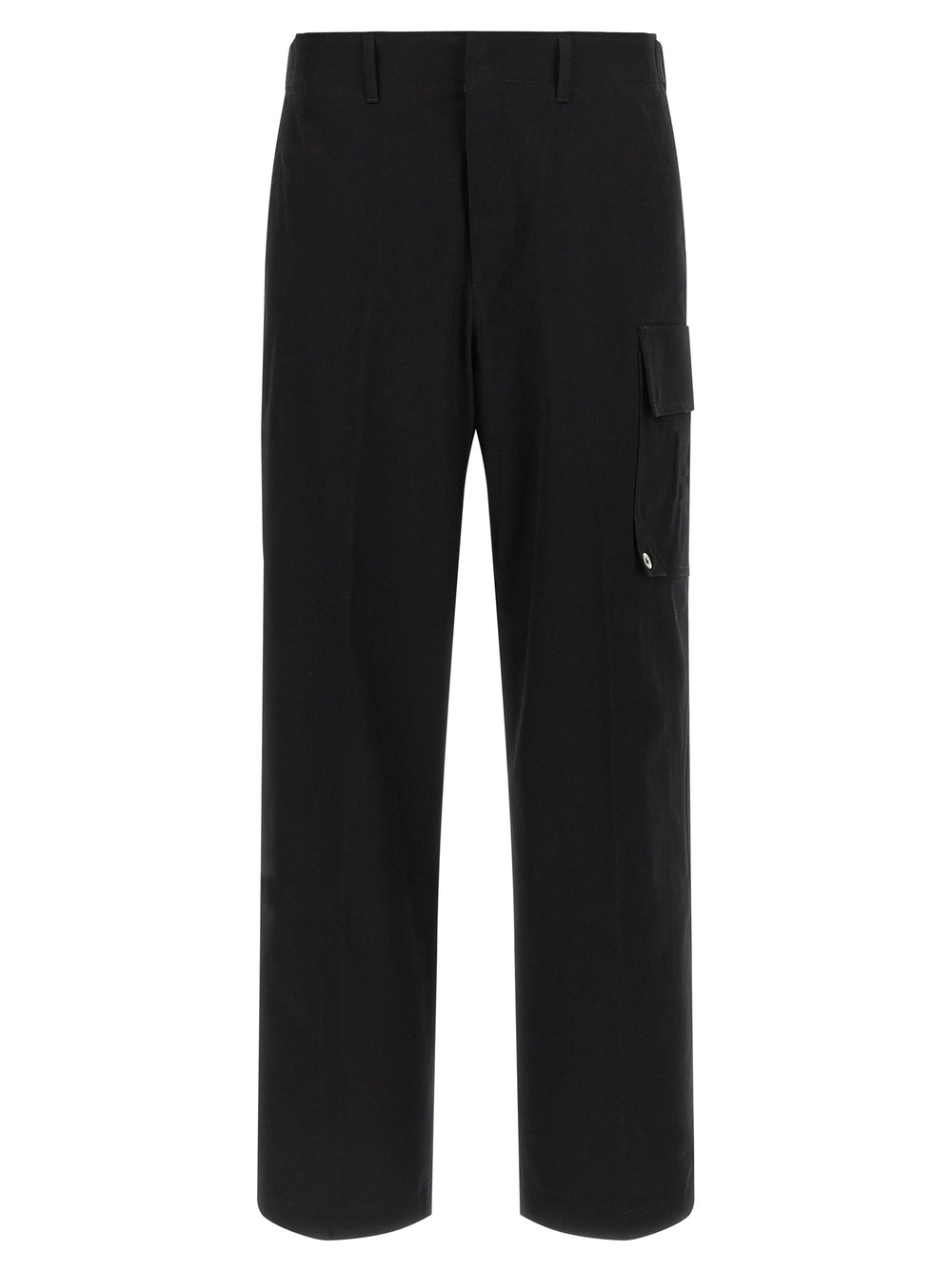 Fendi Cotton Cargo Pants in Black