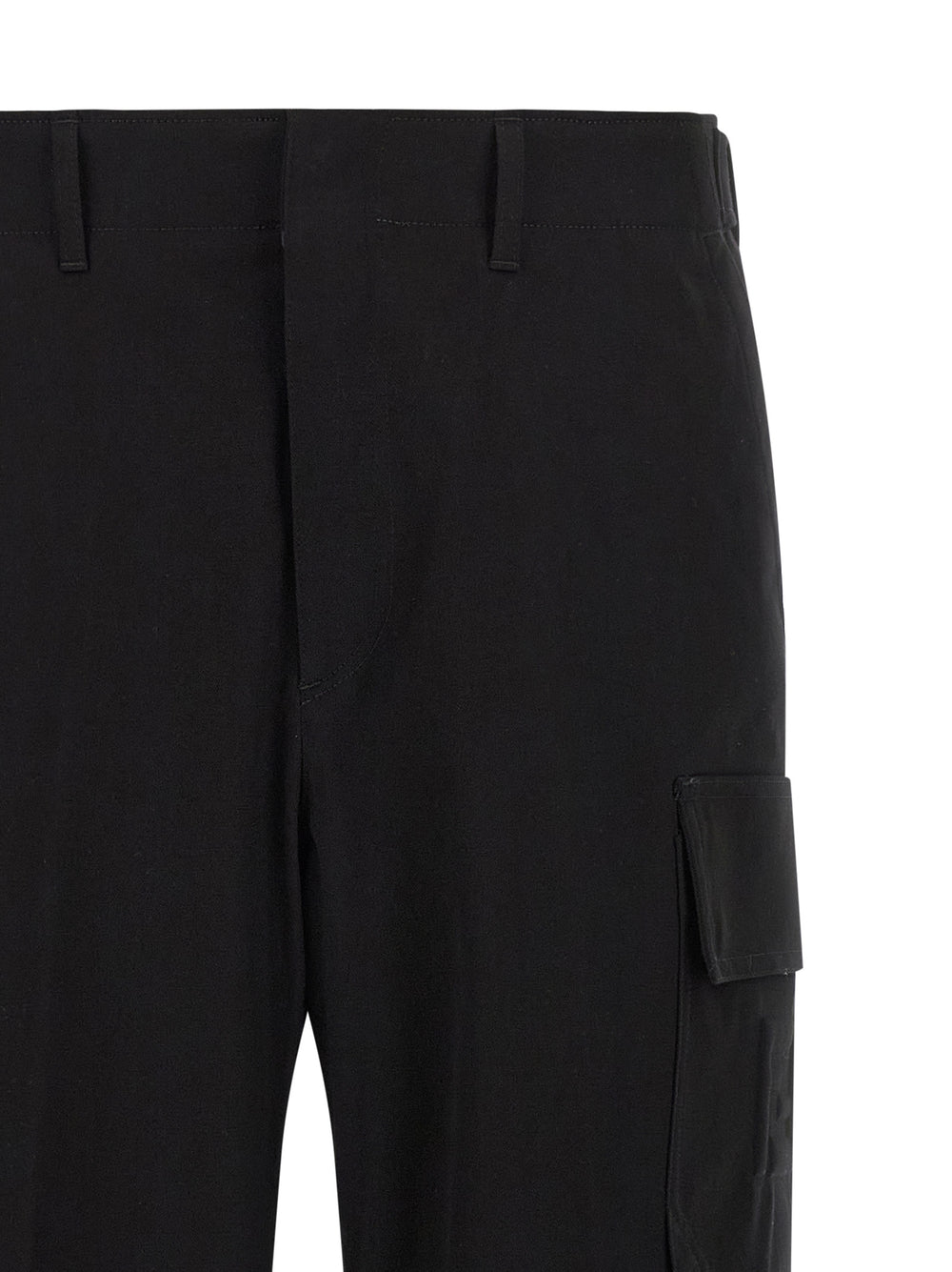 Fendi Cotton Cargo Pants in Black