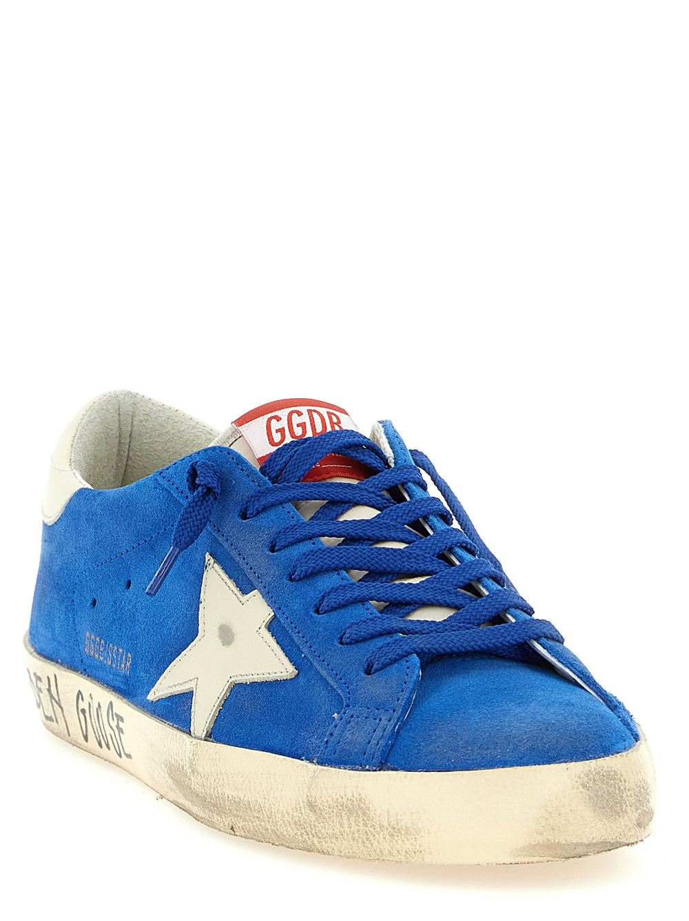 Golden Goose Superstar Leather Sneakers in Blue