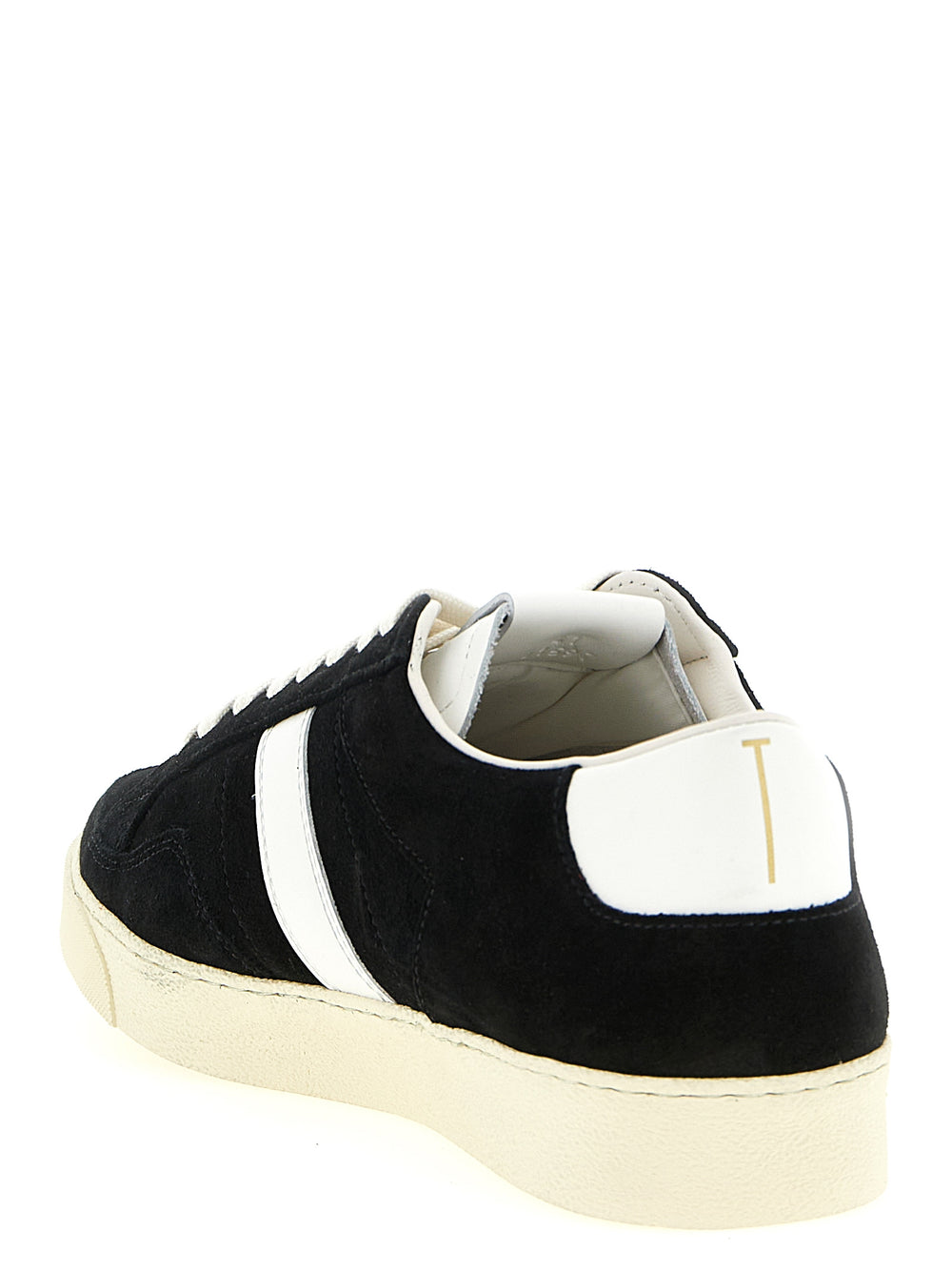 Tom Ford Bicolor Leather Low Top Sneakers in White and Black