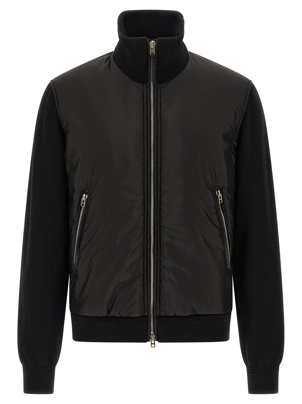 Black Wool Bomber mens luxury fashion - Mens Edit