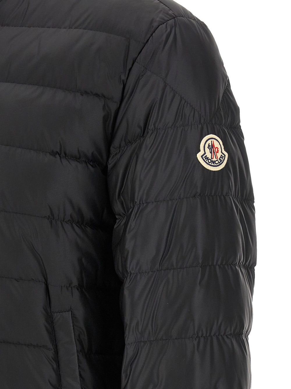 Black Polyamide Full-Length Jacket
