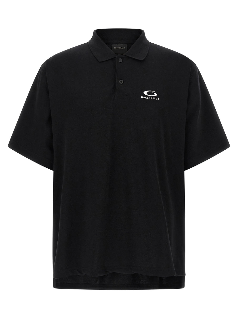 Balenciaga Βαμβακερό Polo από 100% βαμβάκι σε Μαύρο
