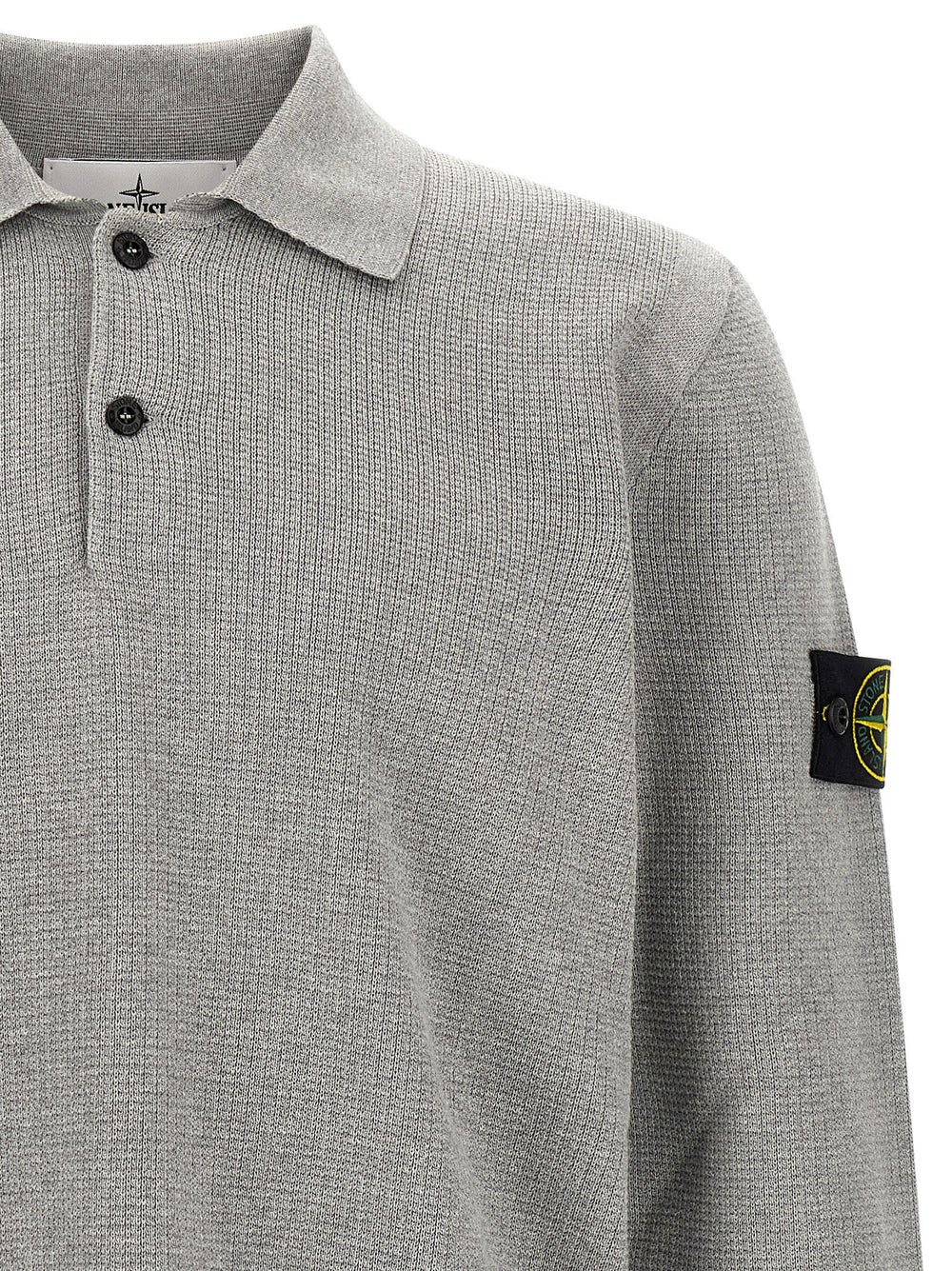 Gray Cotton Polo Shirt