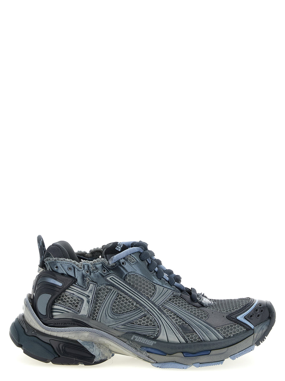 Gray Polyethylene Athletic Sneakers mens luxury fashion - Mens Edit