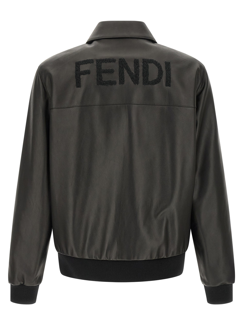 Fendi Lamb Leather Jacket in Black