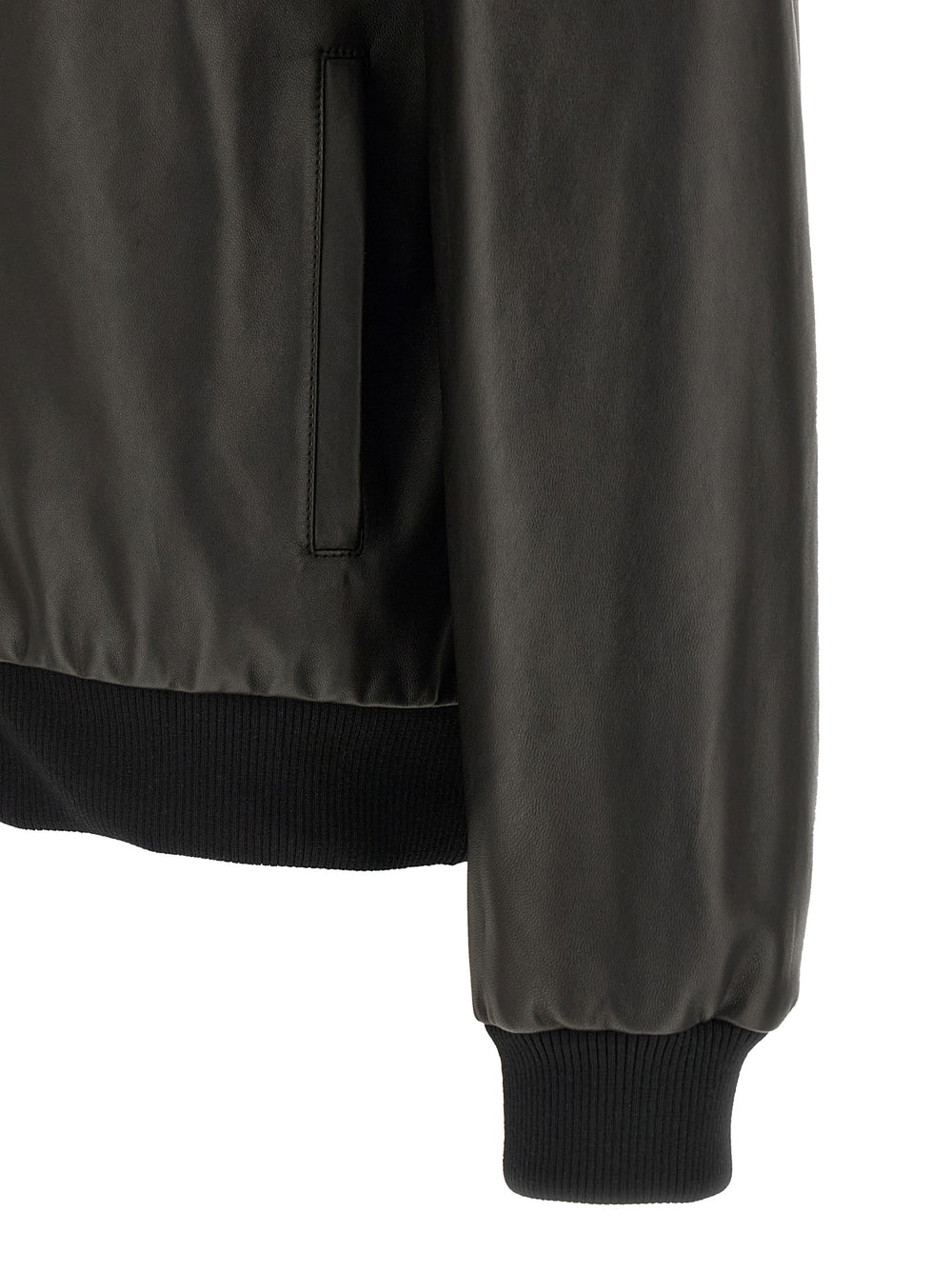 Fendi Lamb Leather Jacket in Black