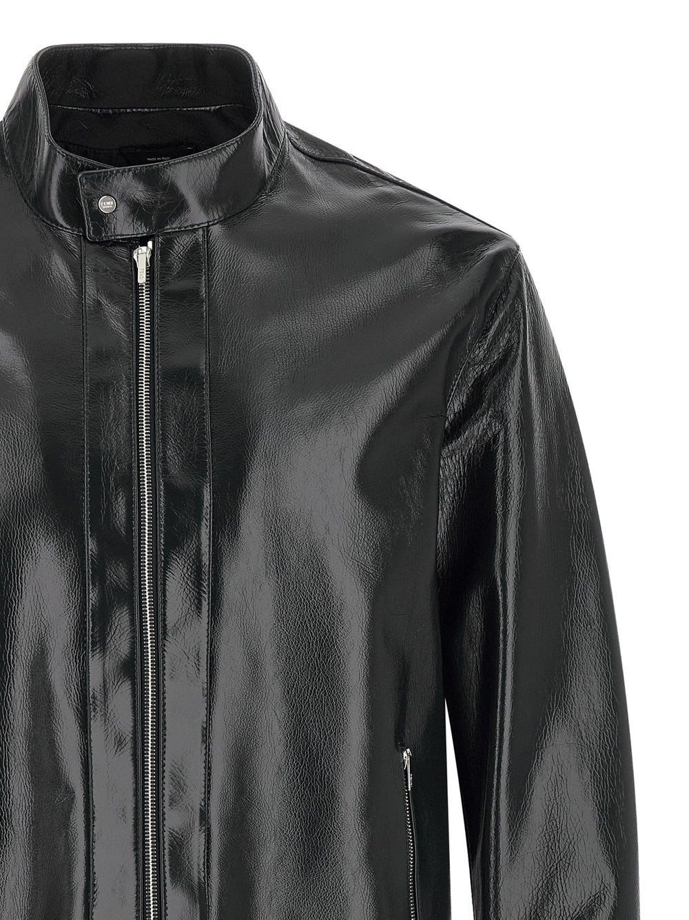 Fendi 100% Lamb Leather Jacket in Blue