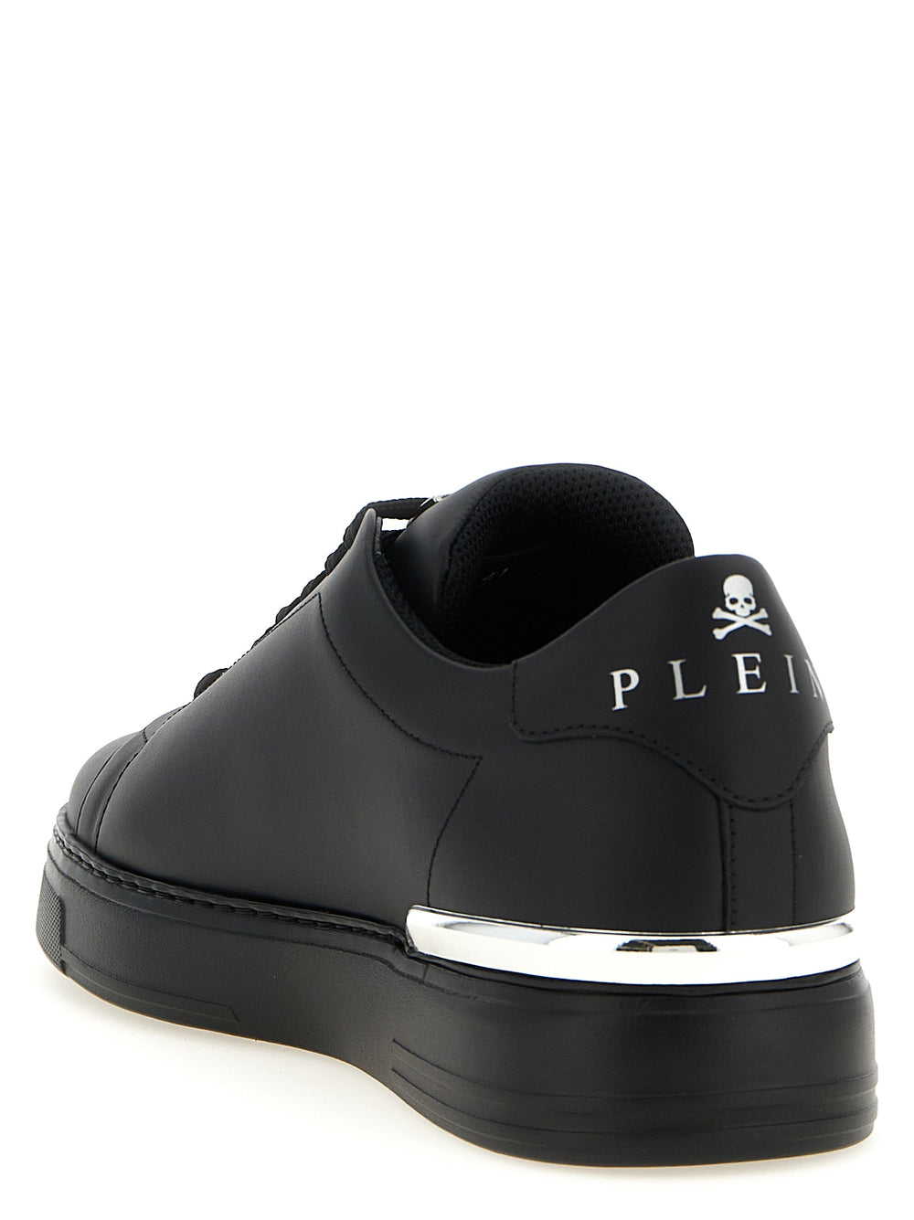 Black Calfskin Low Top Sneakers