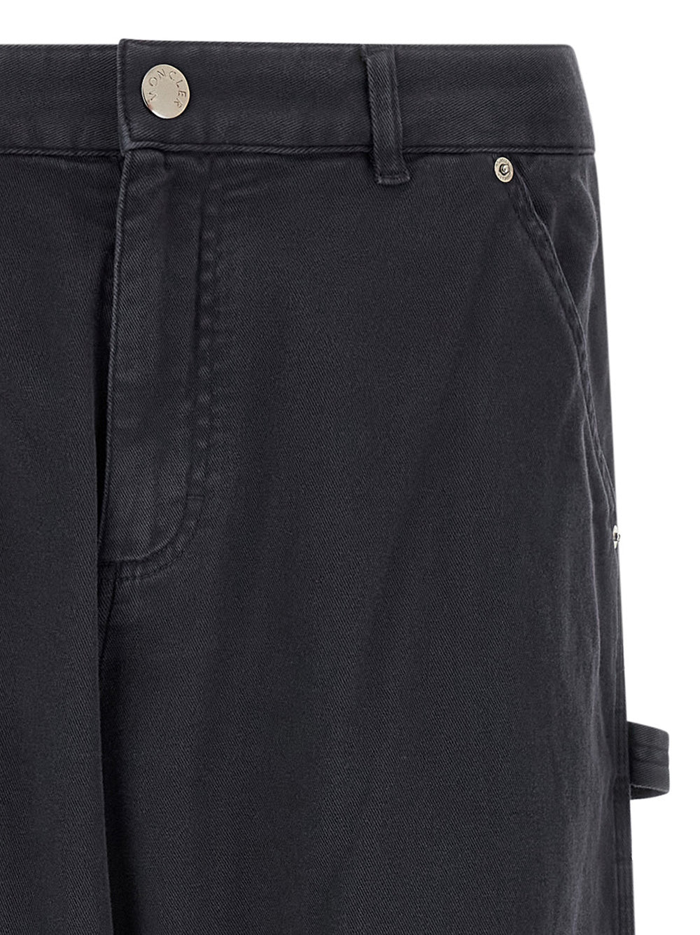 Blue Cotton Cargo Pants