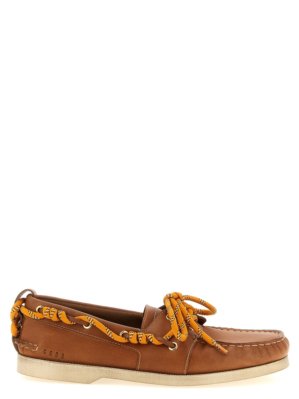 Golden Goose Calf Leather Slip-On Loafers in Brown