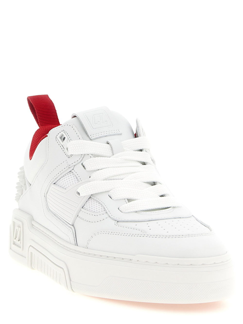 Christian Louboutin Calfskin Sneakers in White