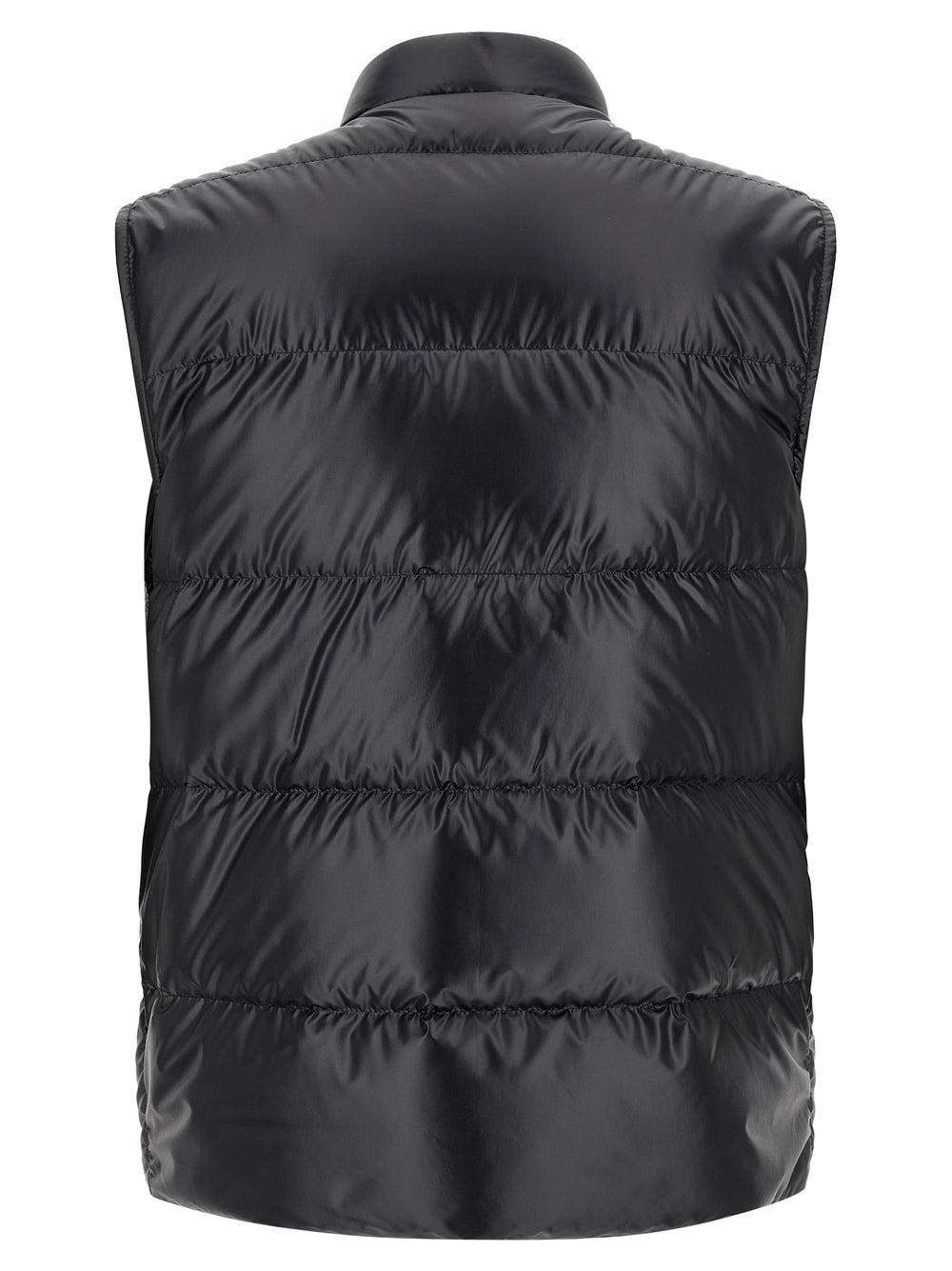 Blue Polyester Sleeveless Jacket