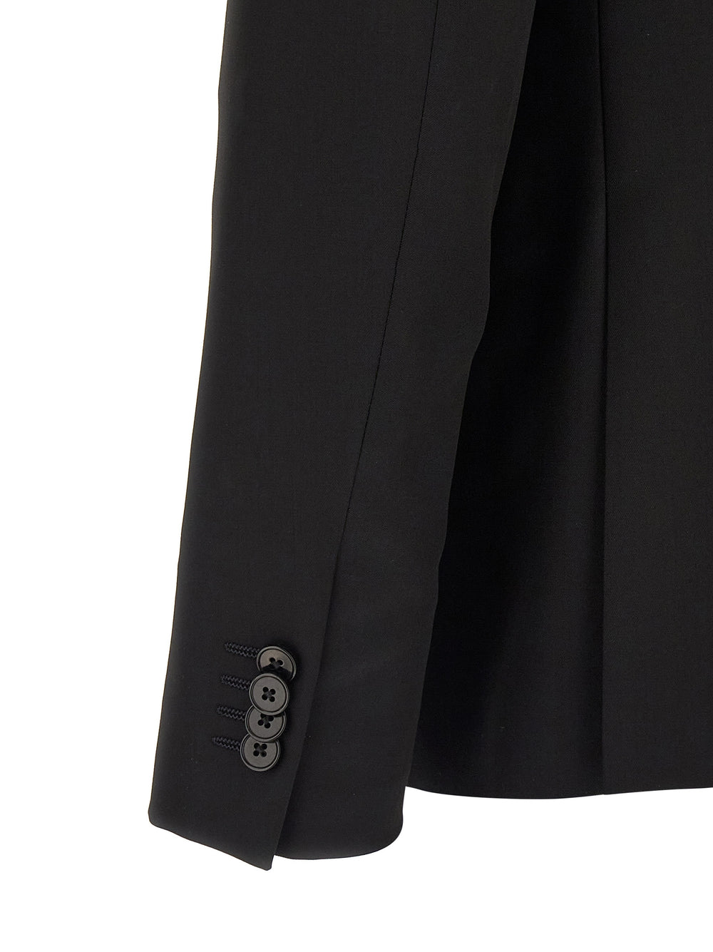 Zegna Σακάκι από Μαλλί και Μοχέρ σε Μαύρο