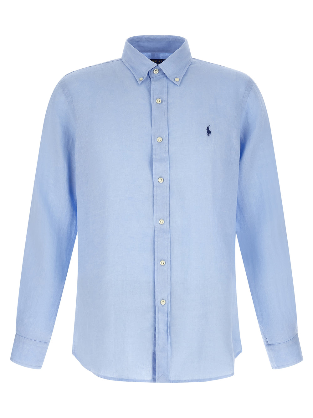 Blue Linen Blouse