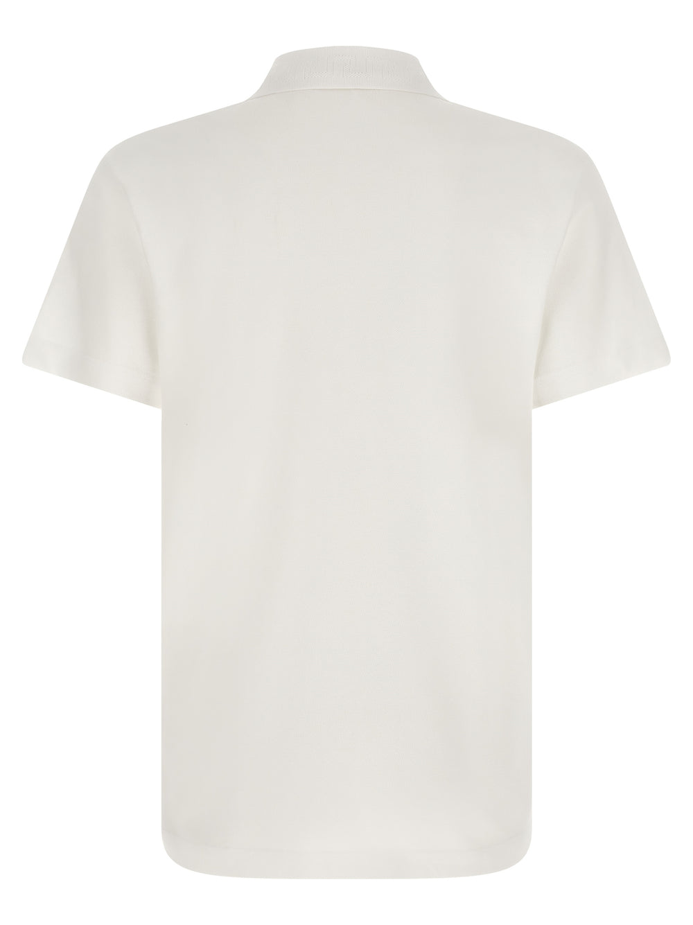 White Cotton Polo Shirt