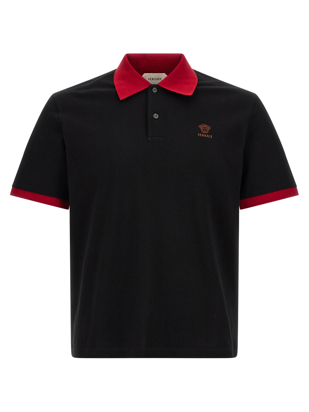 Black Cotton Polo Shirt mens luxury fashion - Mens Edit