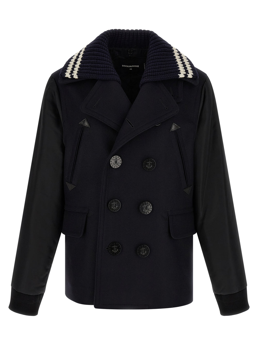 Dsquared² Παλτό από μαλλί σε Μπλε