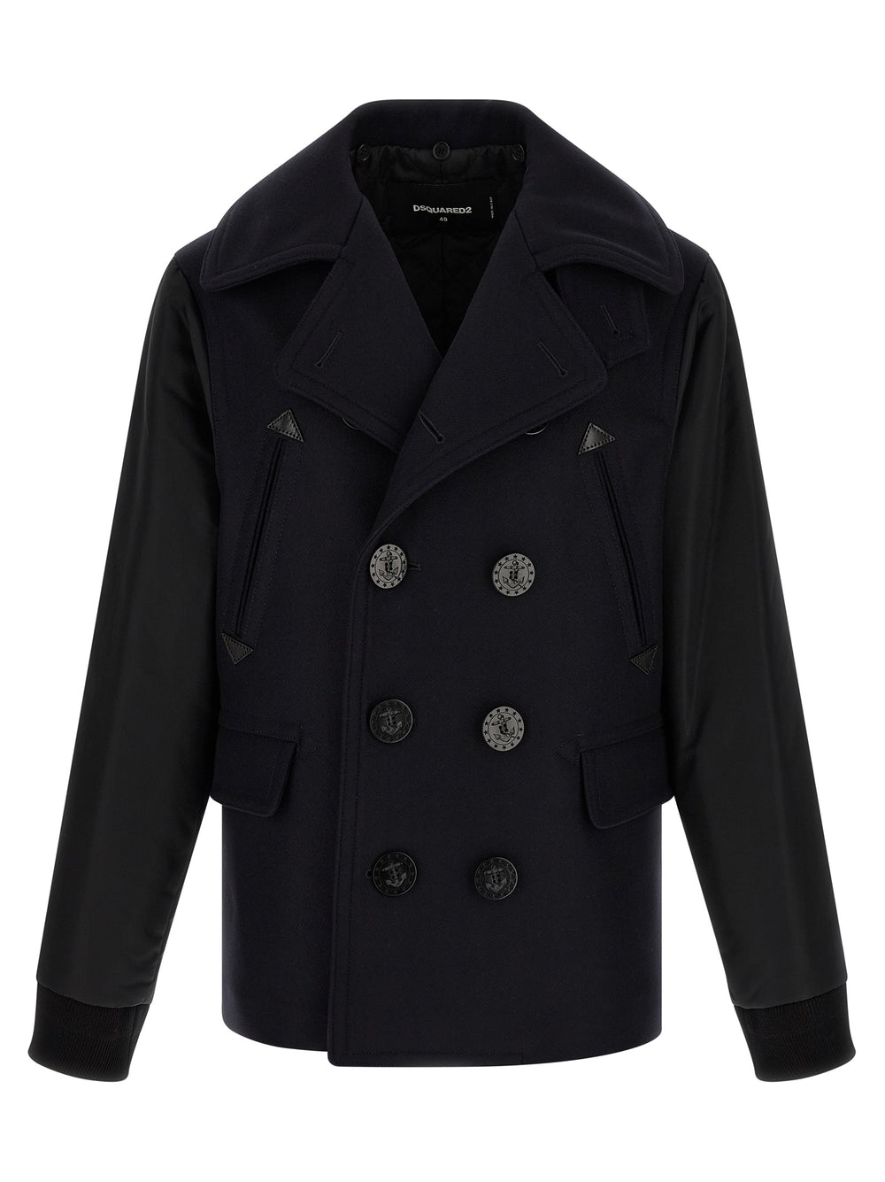 Dsquared² Παλτό από μαλλί σε Μπλε