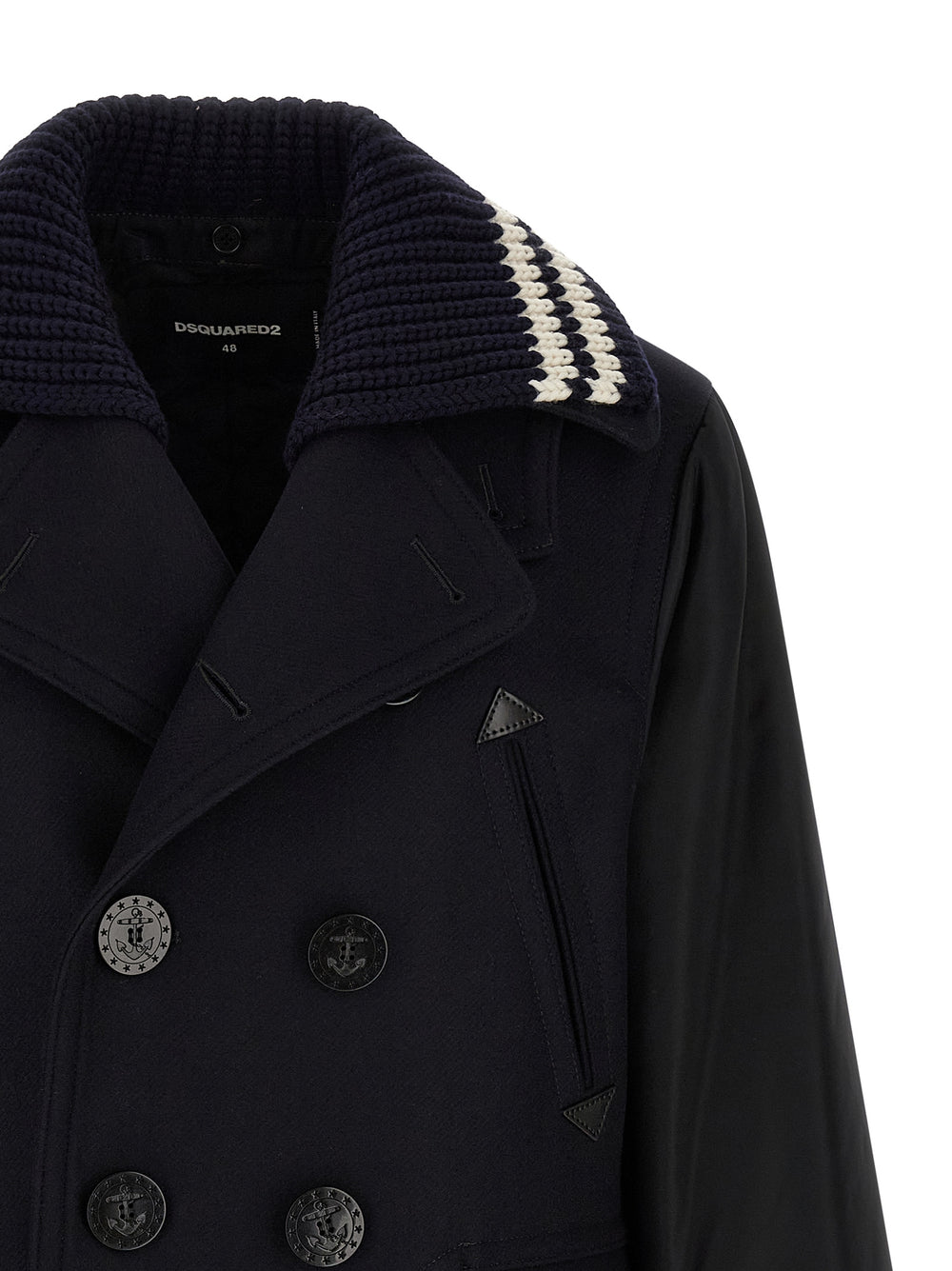 Dsquared² Παλτό από μαλλί σε Μπλε