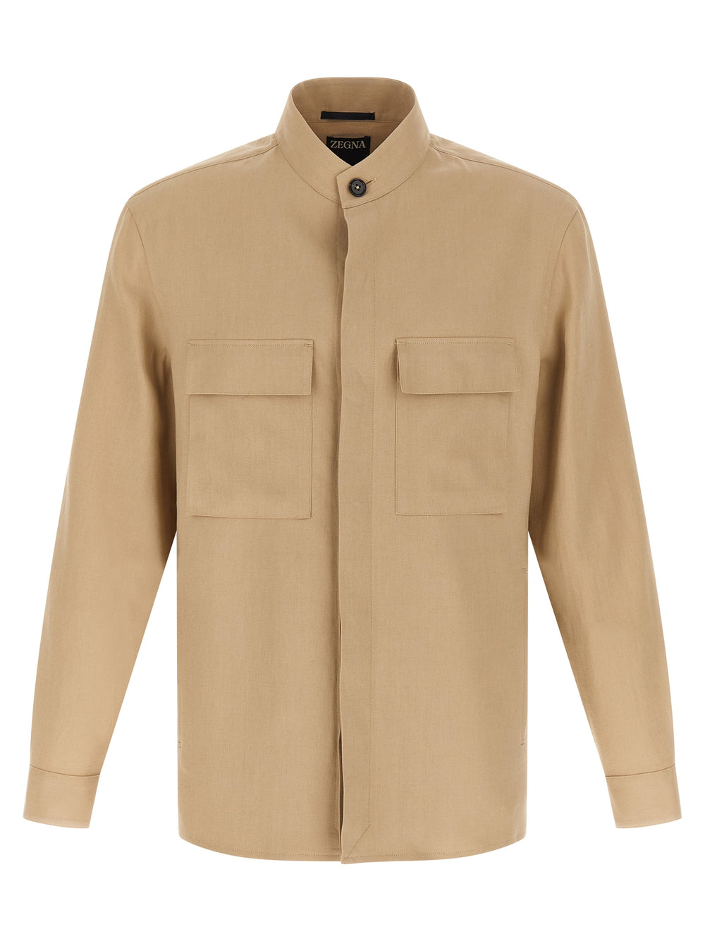 Beige Linen Blouse