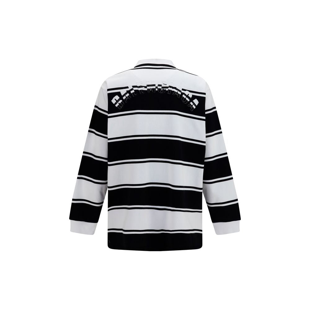 Balenciaga Cotton Polo Shirt in White