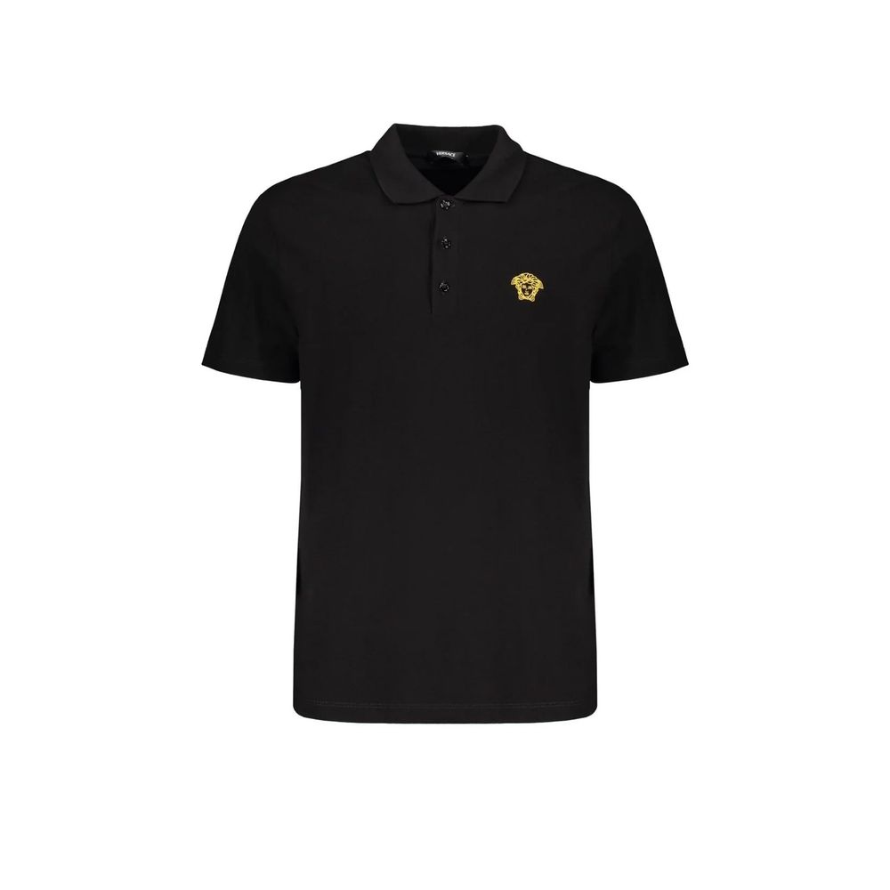 Black Cotton Polo Shirt mens luxury fashion - Mens Edit