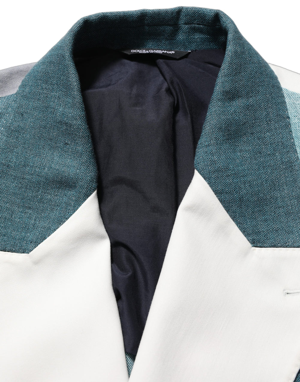 Multicolor Patchwork Linen Double Breasted Jacket mens luxury fashion - Mens Edit