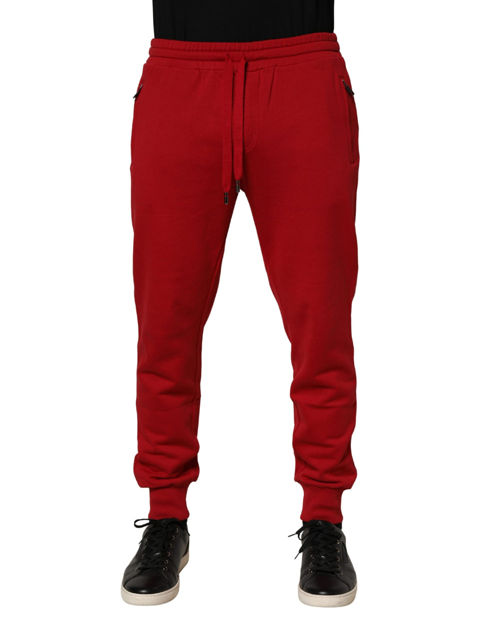 Dolce & Gabbana Cotton Jogger Sweatpants in Red