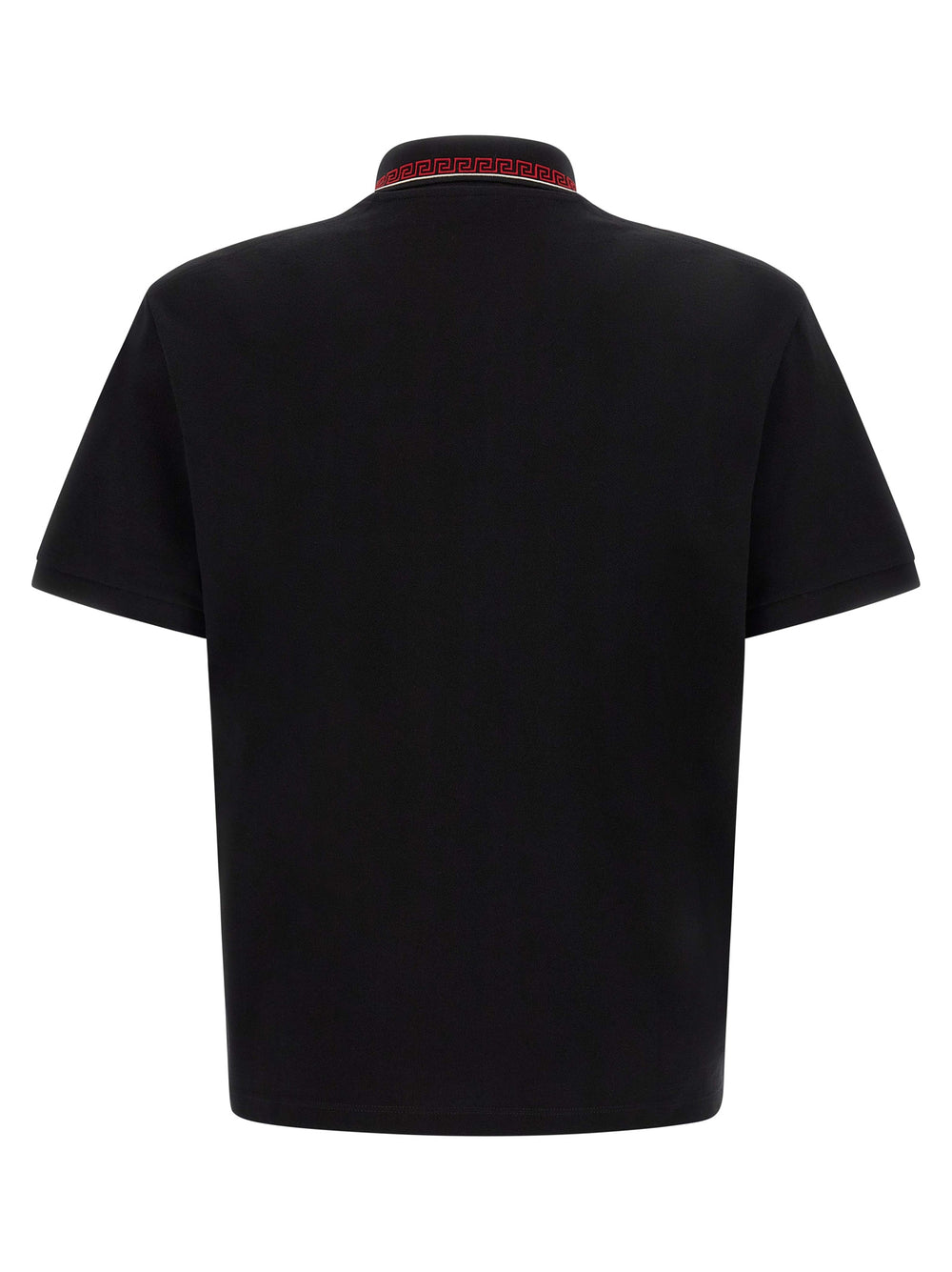 Black Cotton Polo Shirt