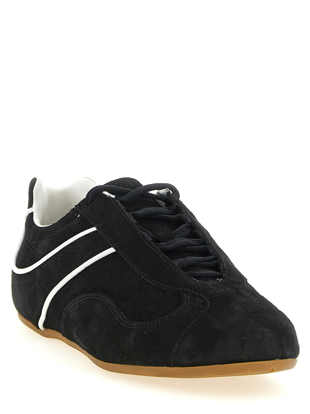Tom Ford Δίχρωμα Δερμάτινα Sneakers σε Λευκό και Μαύρο