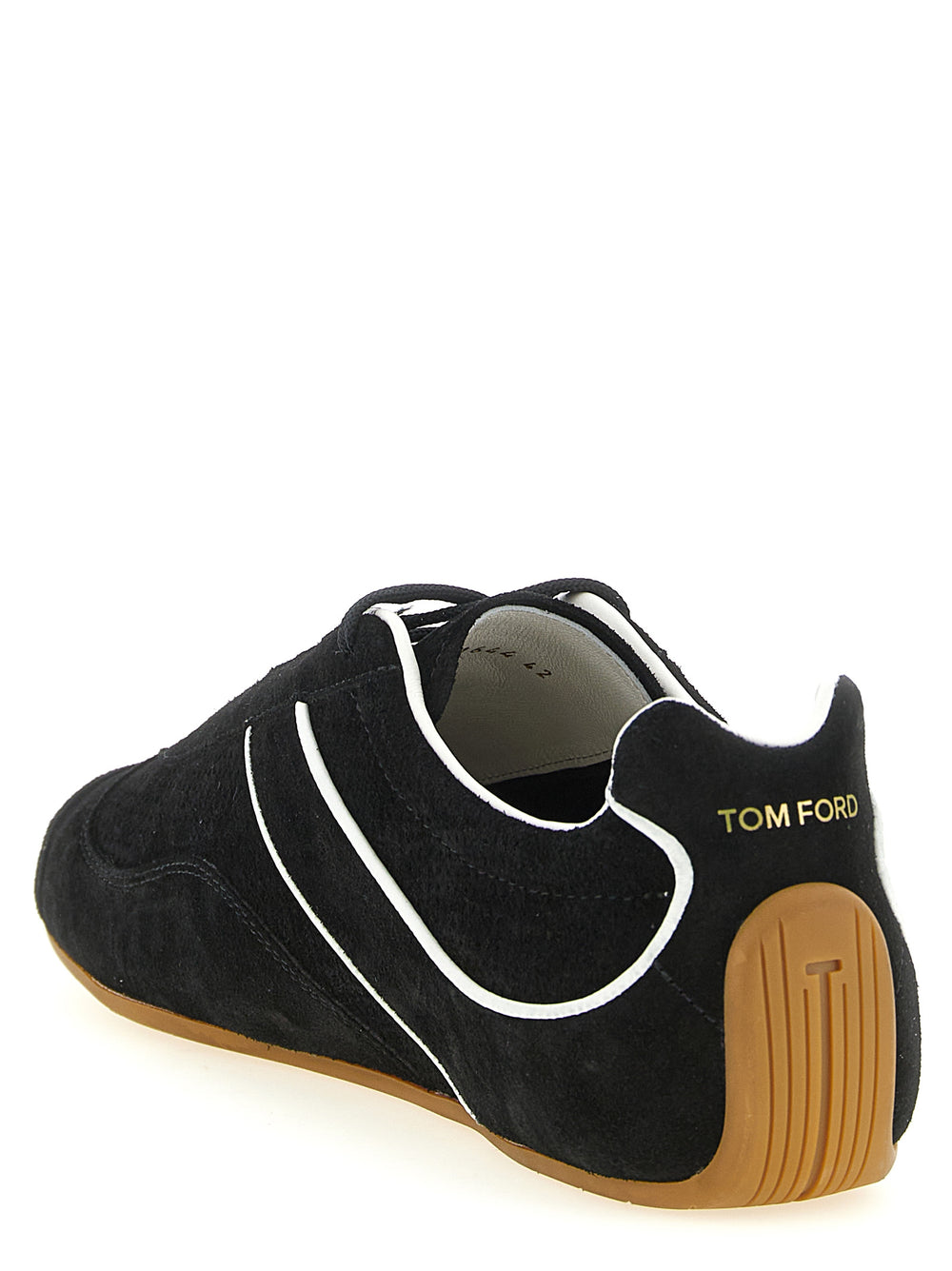 Tom Ford Δίχρωμα Δερμάτινα Sneakers σε Λευκό και Μαύρο