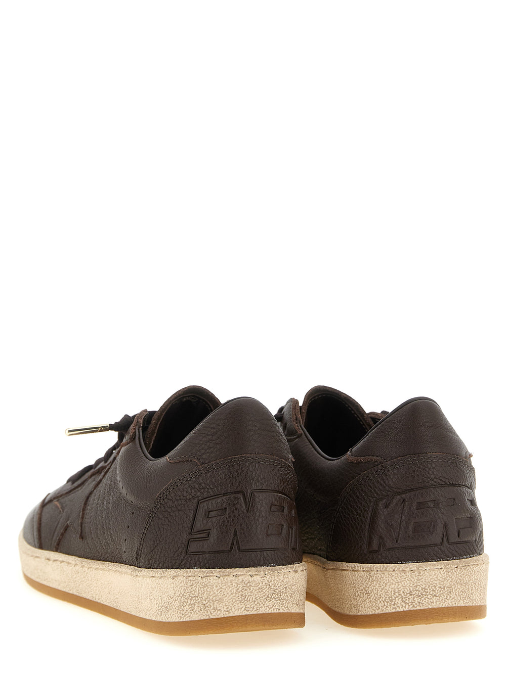 Golden Goose Δερμάτινα Sneakers 'Ball Star' σε Καφέ